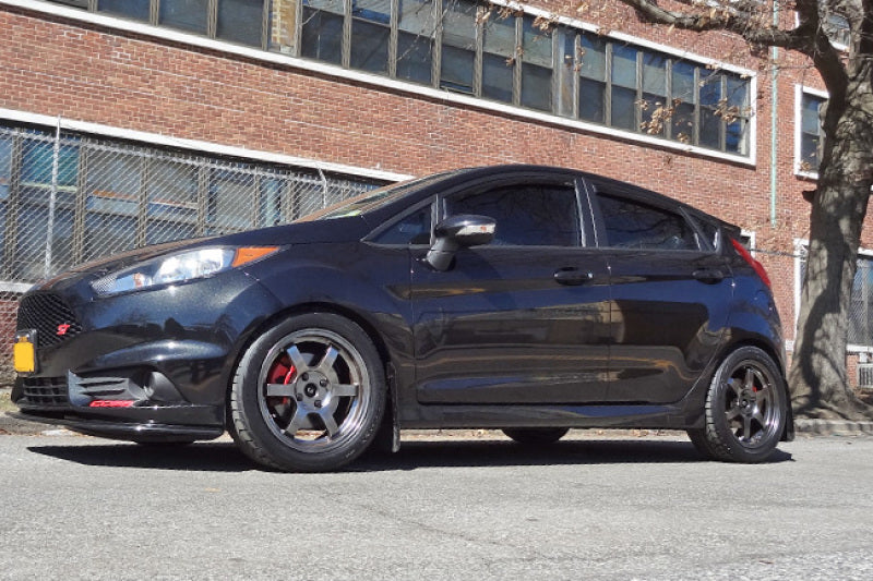 Rally Armor UR Mud Flaps - 2014-2019 Ford Fiesta - Black/White Logo - #MF29-UR-BLK/WH