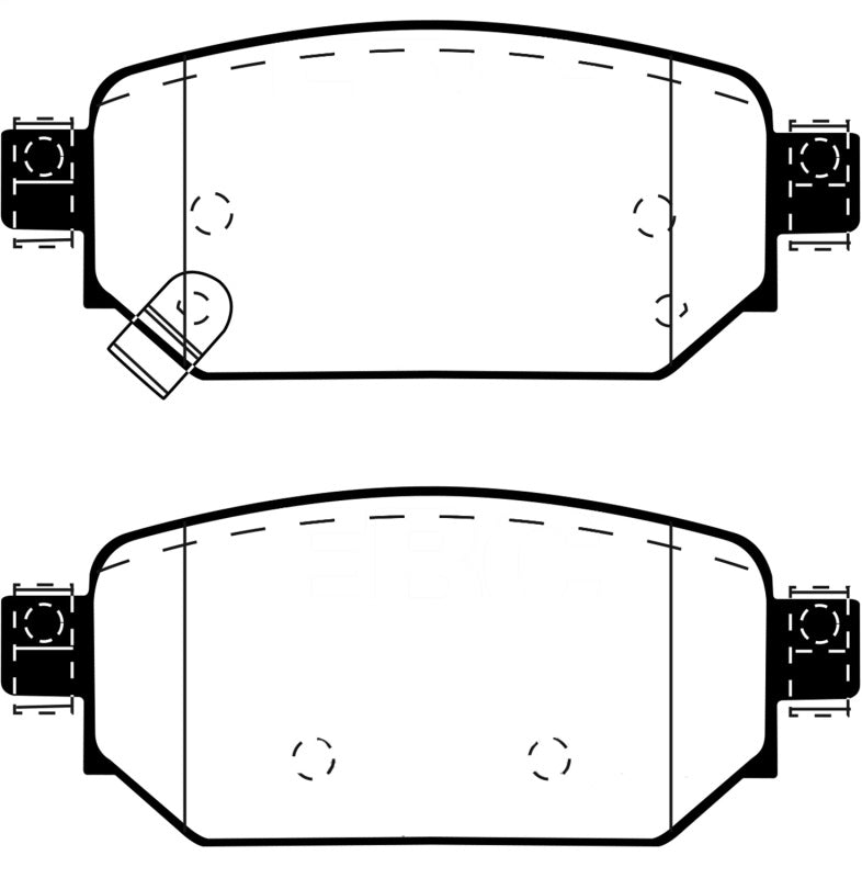 EBC 2017+ Mazda 3 2.0L Yellowstuff Rear Brake Pads DP43081R