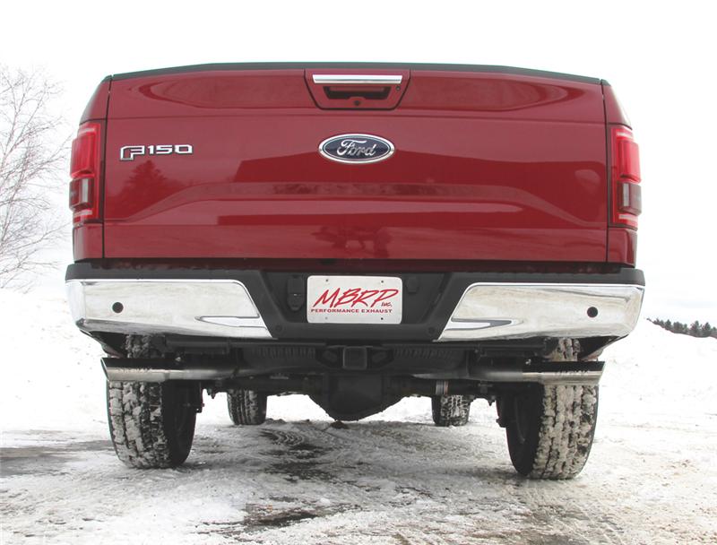 MBRP S5257409 Armor Plus Cat-Back Exhaust - 2.5-Inch Dual Side Exit | T409 Stainless