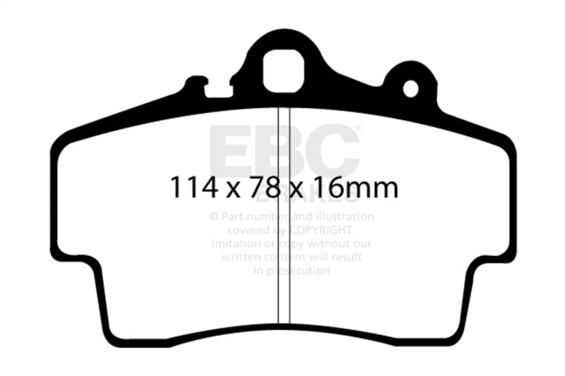 EBC 97-99 Porsche Boxster Bluestuff Front Brake Pads DP51207NDX