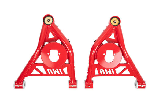 UMI Performance 2652-R Front Lower A-Arms Delrin Red for 1973-1977 GM A-Body
