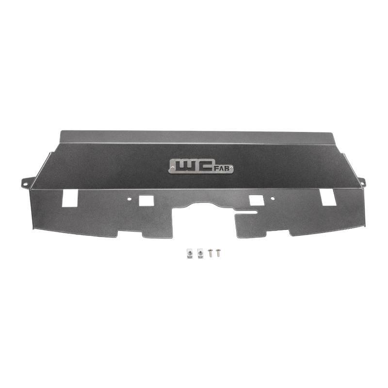 Wehrli Custom Fabrication WCF100546-GB Fabricated Aluminum Radiator Cover Gloss Black for 2013-2018 Ram 2500 / 3500 Cummins