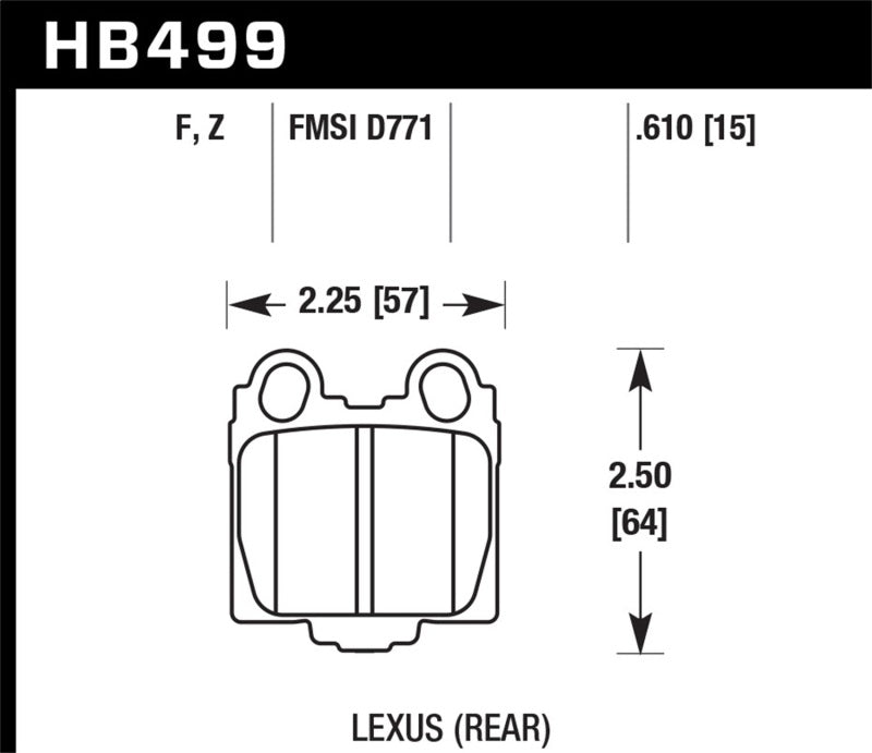 Hawk Performance HB499B.610 HPS 5.0 Street Brake Pads