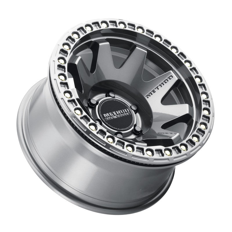 Method MR108 17x9 -44mm Offset 6x5.5 106.25mm CB Gloss Titanium with BH-H24125-38 Wheel