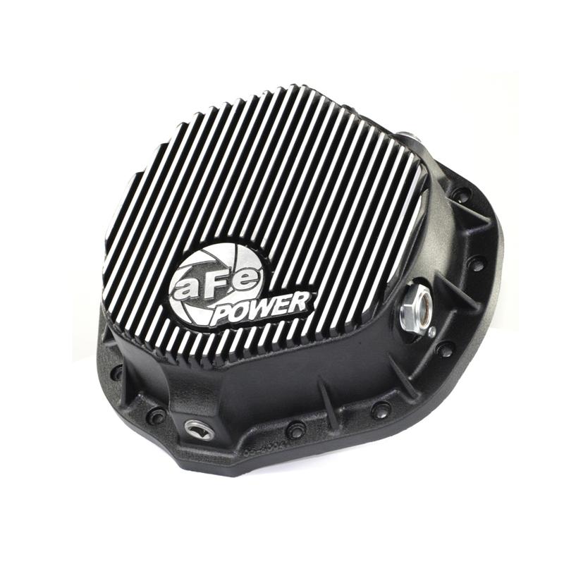 aFe Front Differential Cover (Raw; Street Series); Dodge Diesel Trucks 03-12 L6-5.9/6.7L (td) - #46-70040