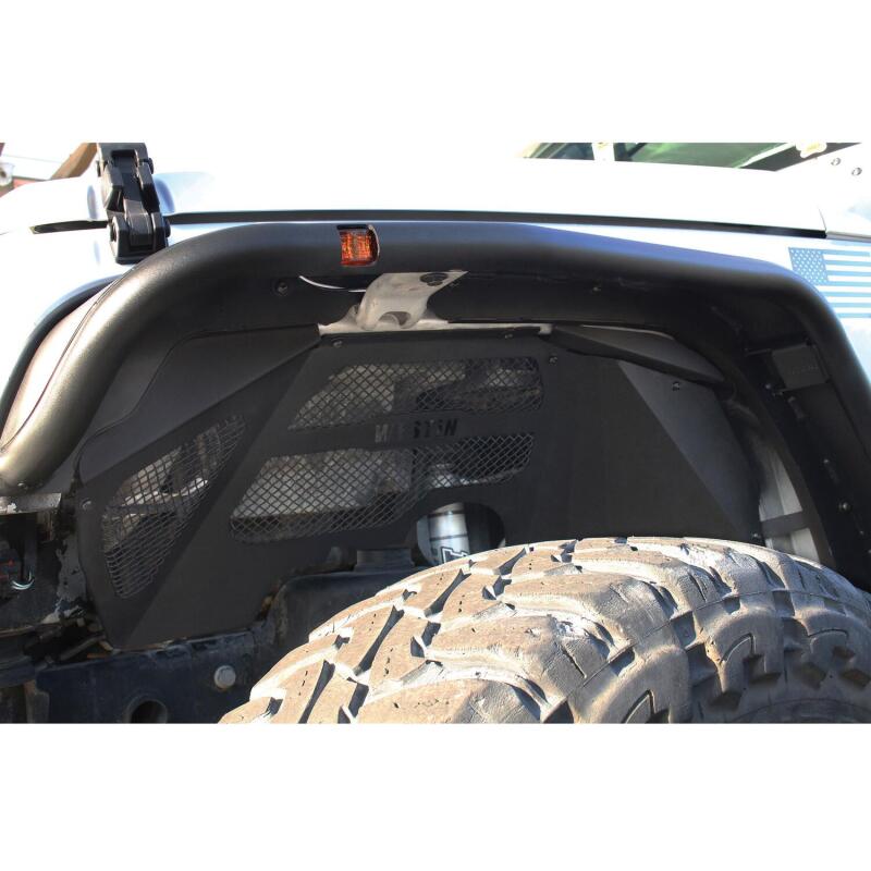 Westin 62-11005 Fenders Front for 2007-2018 Jeep Wrangler JK Inner Textured Black