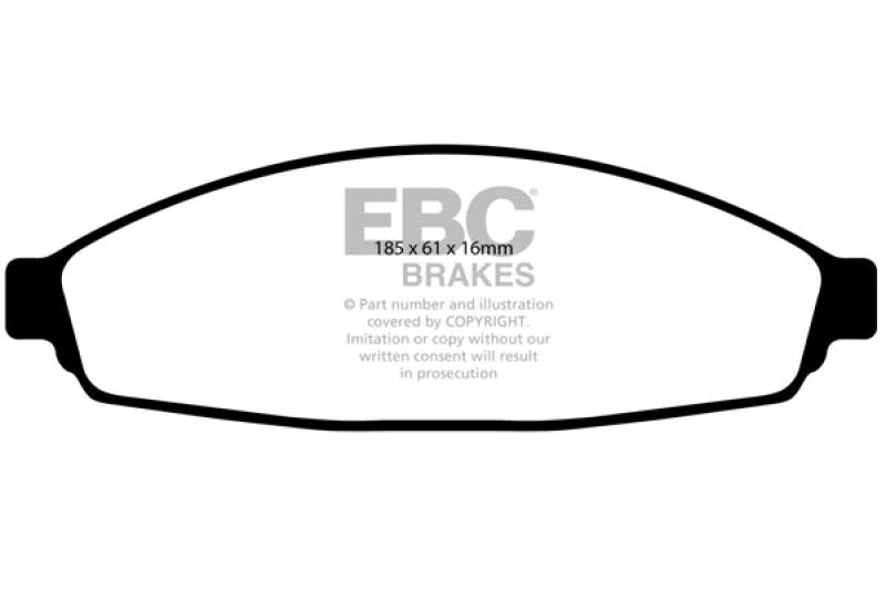 EBC 03+ Ford Crown Victoria 4.6 Redstuff Front Brake Pads DP31676C