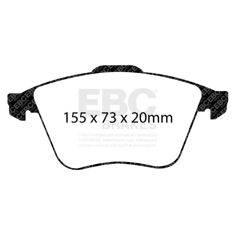 EBC Racing 06-12 Audi S3 (8P) 2.0T (PR-1ZK) RP-1 Race Front Brake Pads DP81946RP1
