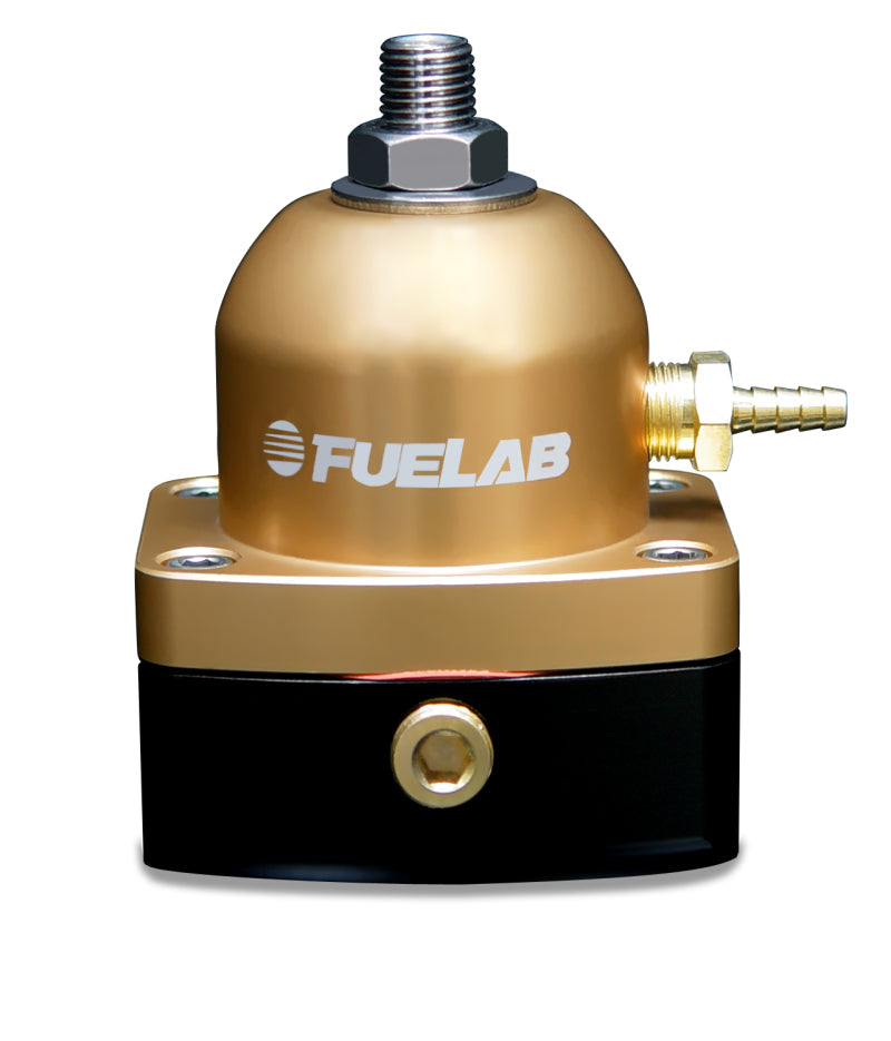 Fuelab 51502-5 515 EFI Adjustable FPR 25-90 PSI (2) -6AN In (1) -6AN Return - Gold