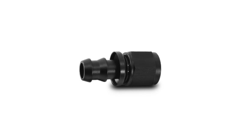 Vibrant -6AN Push-On Straight Hose End Fitting - Aluminum