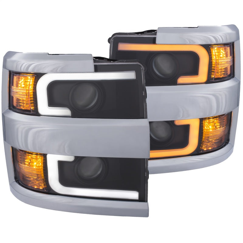 ANZO 2015-2019 Chevrolet Silverado 2500 HD LED Projector Headlights