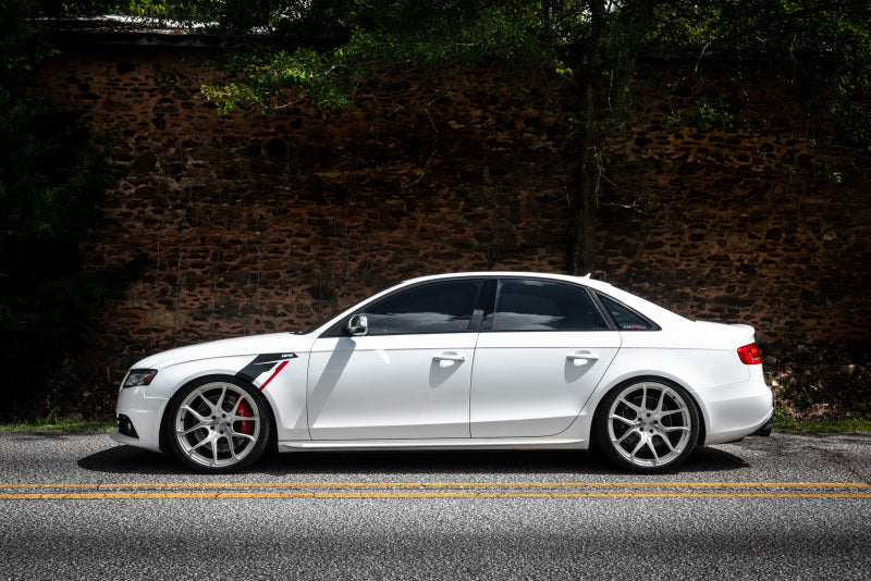 APR Sideburn Stickers - Silver APR/Black Stripe (Pair)