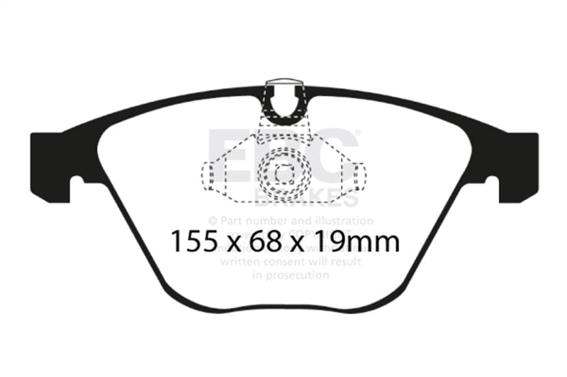 EBC 08-10 BMW M3 4.0 (E90) Bluestuff Front Brake Pads DP51449NDX