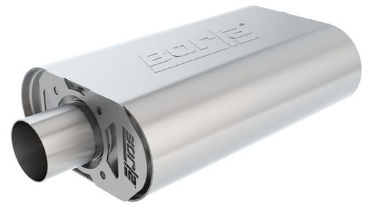 Borla 400851 CrateMuffler Muffler 2.5 in Offset Inlet / Center Outlet for Big Block Chevrolet 396/402/427