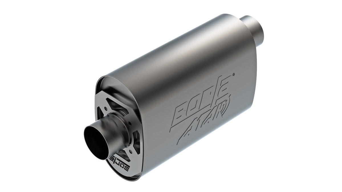Borla 400958 CrateMuffler ATAK 3 in Offset/Center Oval 14 in Body for LS3