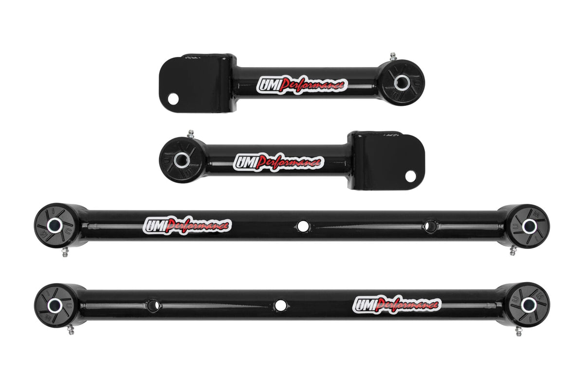UMI Performance 401516-B Upper/Lower Control Arms Black for 1968-1972 GM A-Body