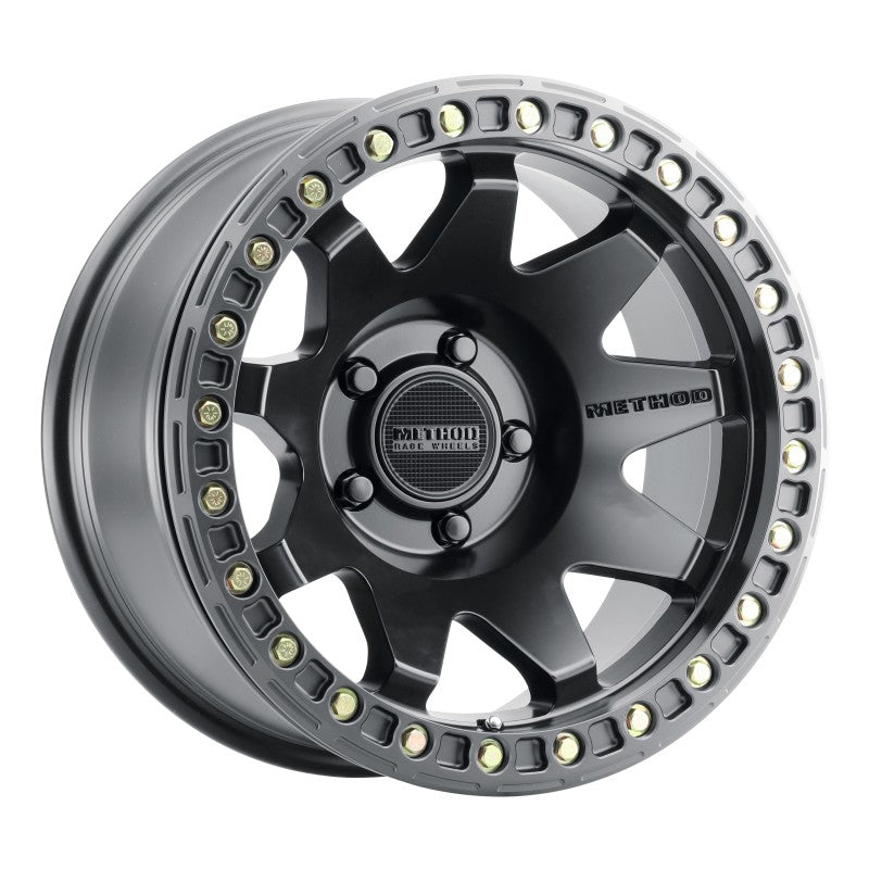 Method MR108 17x9 -44mm Offset 5x5 71.5mm CB Matte Black with BH-H24125-38 Wheel