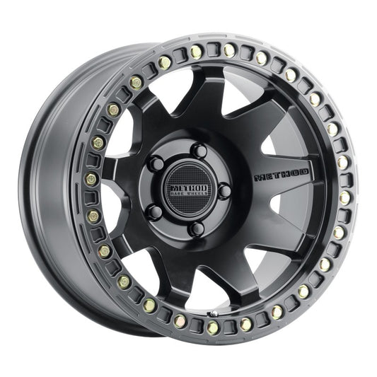 Method MR108 17x9 -44mm Offset 5x5 71.5mm CB Matte Black with BH-H24125-38 Wheel