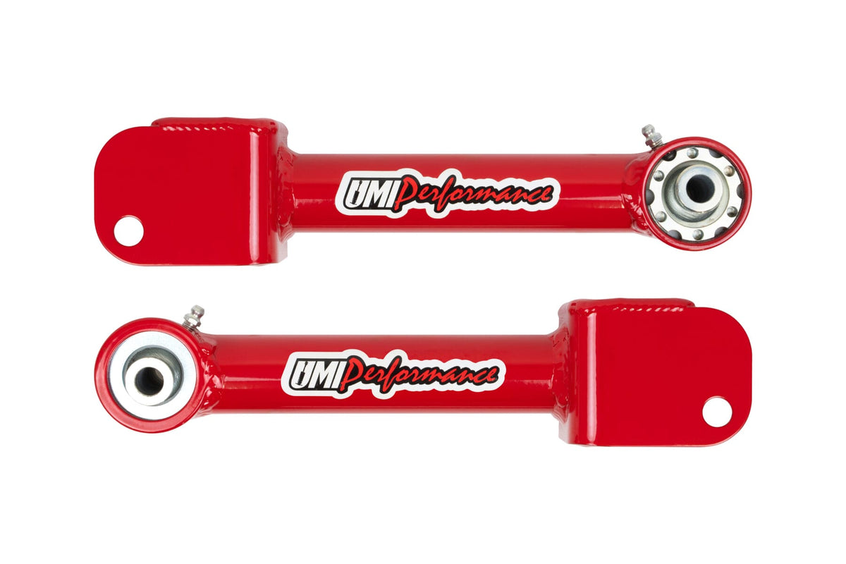 UMI Performance 4036-R Non Adjustable Upper Control Arms with Roto-Joint Red