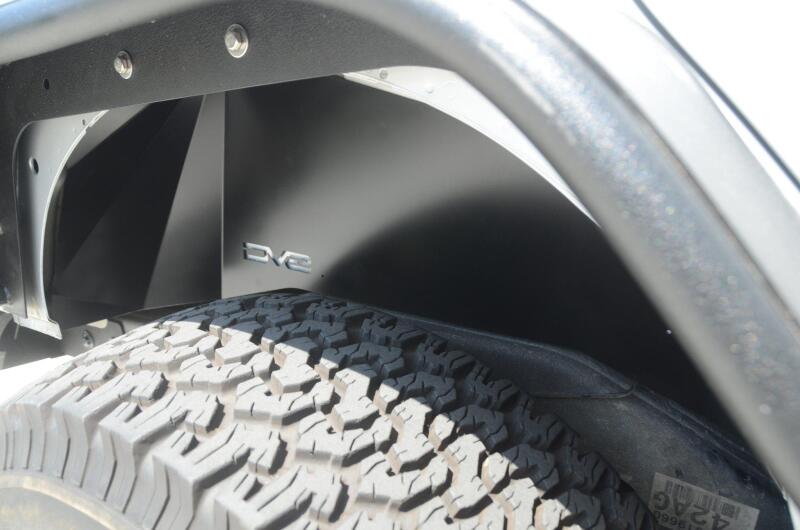 DV8 Offroad 07-18 Jeep Wrangler JK Rear Aluminum Inner Fender - Black - #INFEND-01RB