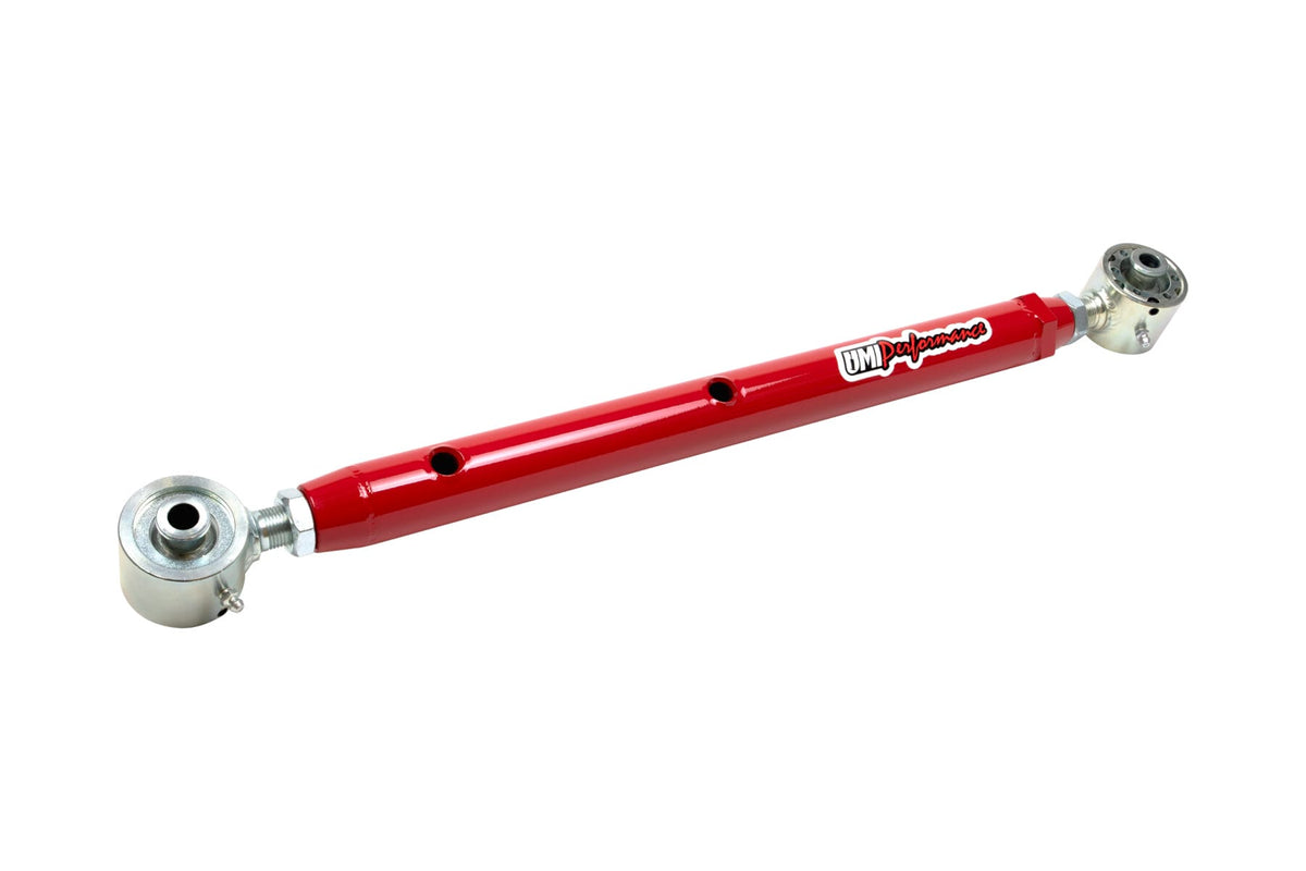 UMI Performance 4043-R Double Adjustable Lower Control Arms with Roto-Joints Red