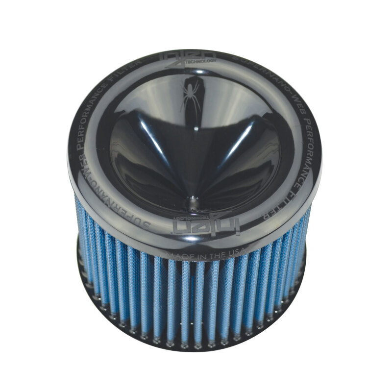 Injen AMSOIL Ea Nanofiber Dry Air Filter - 2.50 Filter 6 Base / 5 Tall / 5 Top - #X-1012-BB