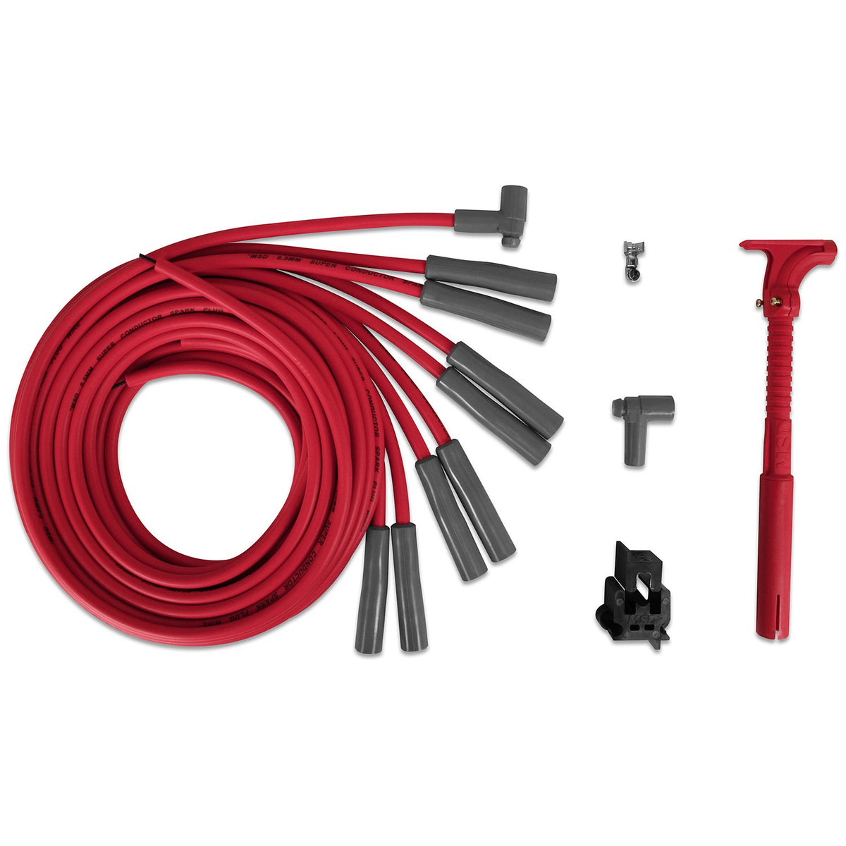 MSD 31539 Super Conductor Spark Plug Wire Set for Ford and Chrysler Hemi Pro Stock Head