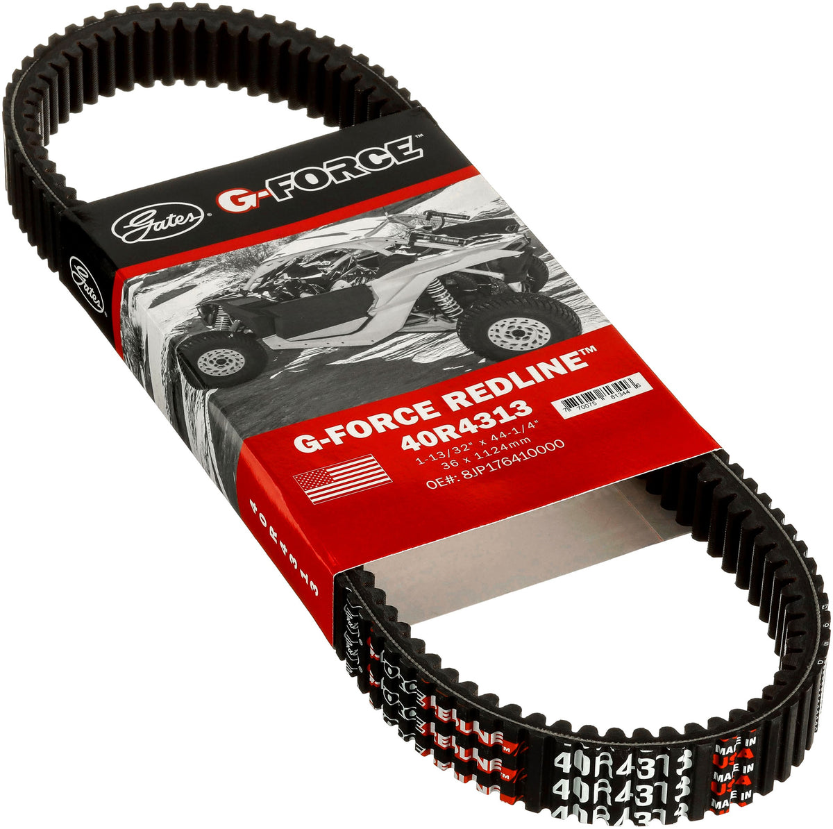 Gates 40R4313 G-Force RedLine CVT Belt for 2015-2016 Yamaha SR Viper MTX LE 1049cc