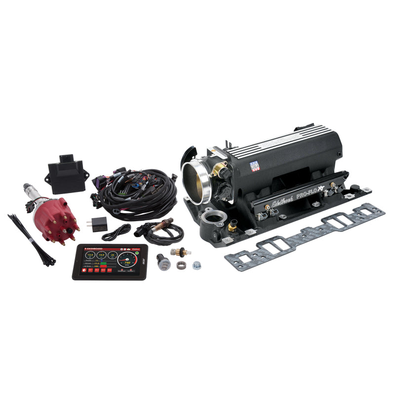 Edelbrock 35823 Pro Flo 4 XT EFI System Sequential Port SBC Vortec/E-Tec 550 Max HP 29lb/hr Black
