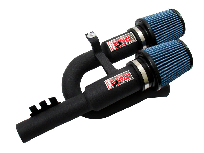 Injen 07-09 335i E92 / 08-09 135i E82 3.0L L6 Twin intake Wrinkle Black Short Ram Intake - #SP1125WB