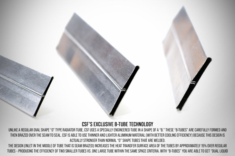 CSF 7095B Race-Spec Alum Radiator - Black for 08-21 Subaru WRX/STI 2-Row 42mm