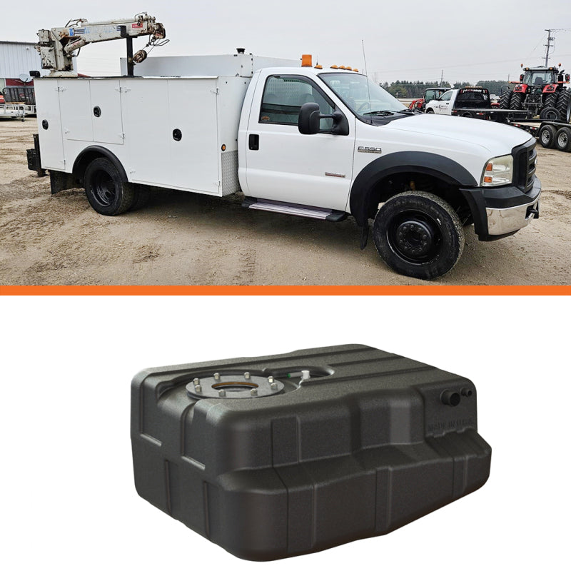 Titan Fuel Tanks 99-10 Ford F-350/F-450/F-550 Narrow Frame 40 Gallon After-Axle Utility Fuel Tank 8020099