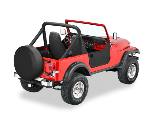Bestop 55-75 Jeep Cj5 / 56-75 Cj6 / 51-62 M38A1 Lower Fabric Doors (Black Crush)