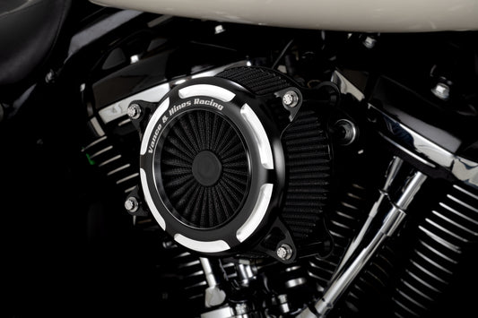 Vance & Hines 41117 VO2 Onyx Intake Black Contrast for 2008-2017 Harley-Davidson Touring