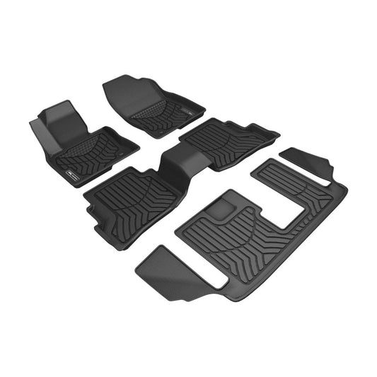 3D MAXpider Maxtrac Front, Rear & 3rd Row Floor Mats for 2016-2023 Mazda CX-9