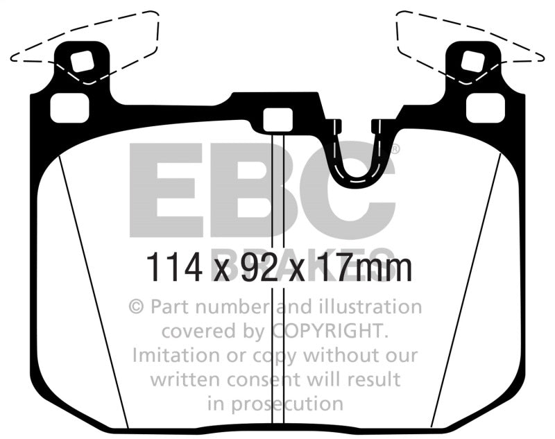 EBC BMW M2 / M3 / M4 Yellowstuff Front Brake Pads DP42360R