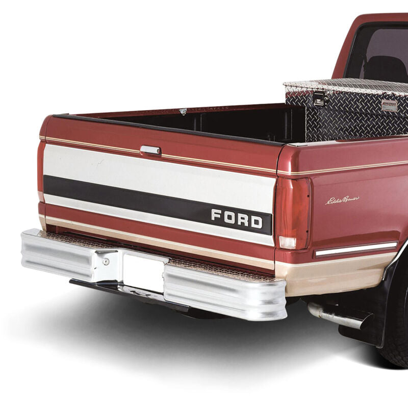 Westin 21000 Fey Diamondstep Universal Bumper for 1967-1997 Chevrolet/Dodge/Ford Chrome