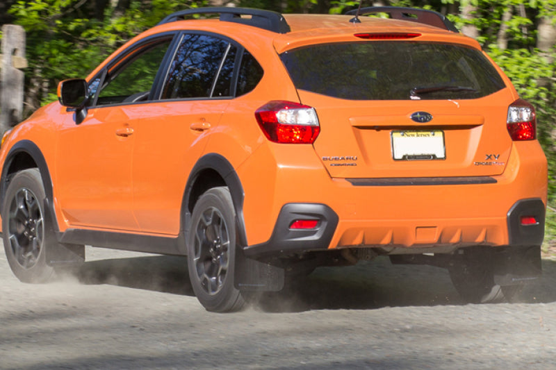 Rally Armor UR Mud Flaps - 2013-2015 Subaru XV Crosstrek, 2016-2017 Subaru Crosstrek - Red/White Logo - #MF26-UR-RD/WH