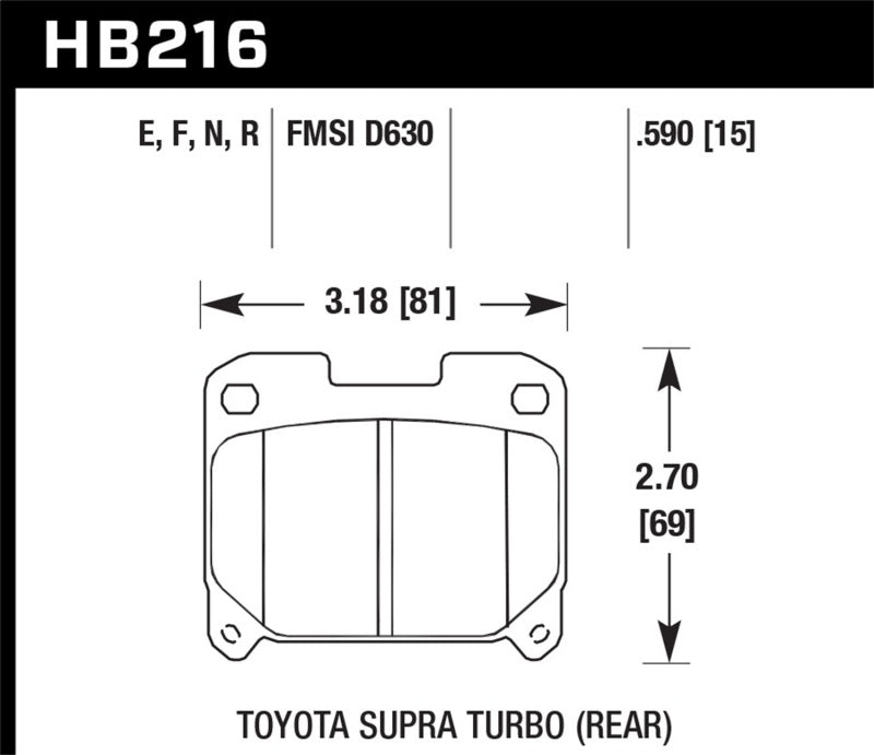 Hawk Performance HB216F.590 HPS Performance Street Brake Pads