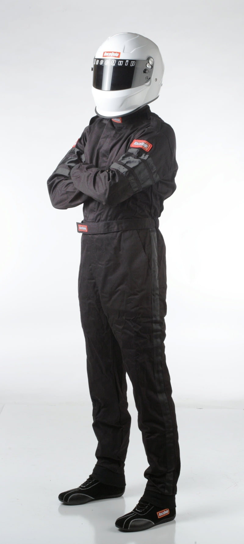 RaceQuip 110005 Black SFI-1 1-Layer Suit - Large