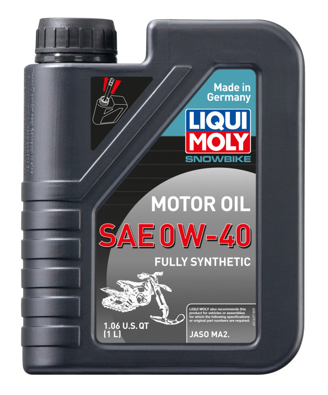 LIQUI MOLY 1L Snowbike Motor Oil SAE 0W-40 (20356) - Pack of 6