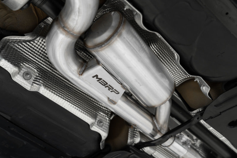 MBRP 2022 VW Golf R MK8 3in Cat-Back Quad Split Rear Non-Valved Exhaust