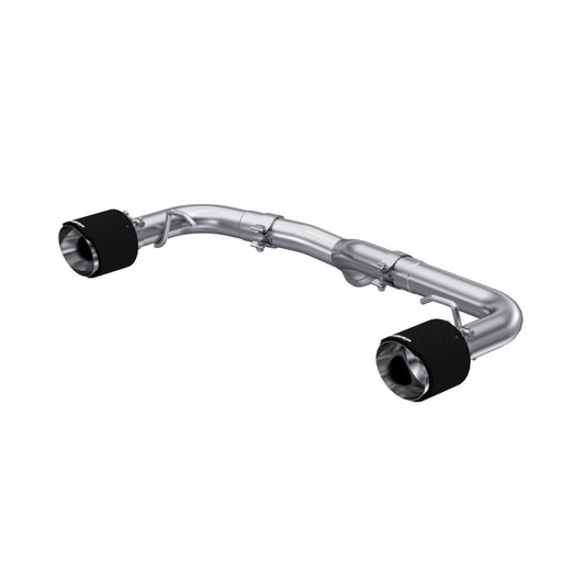 MBRP S48053CF 2022 Subaru BRZ 2.4L/Toyota GR86 2.4L 2.5in Dual Split Rear Exit w/5in OD CF Tips - T304 - #S48053CF