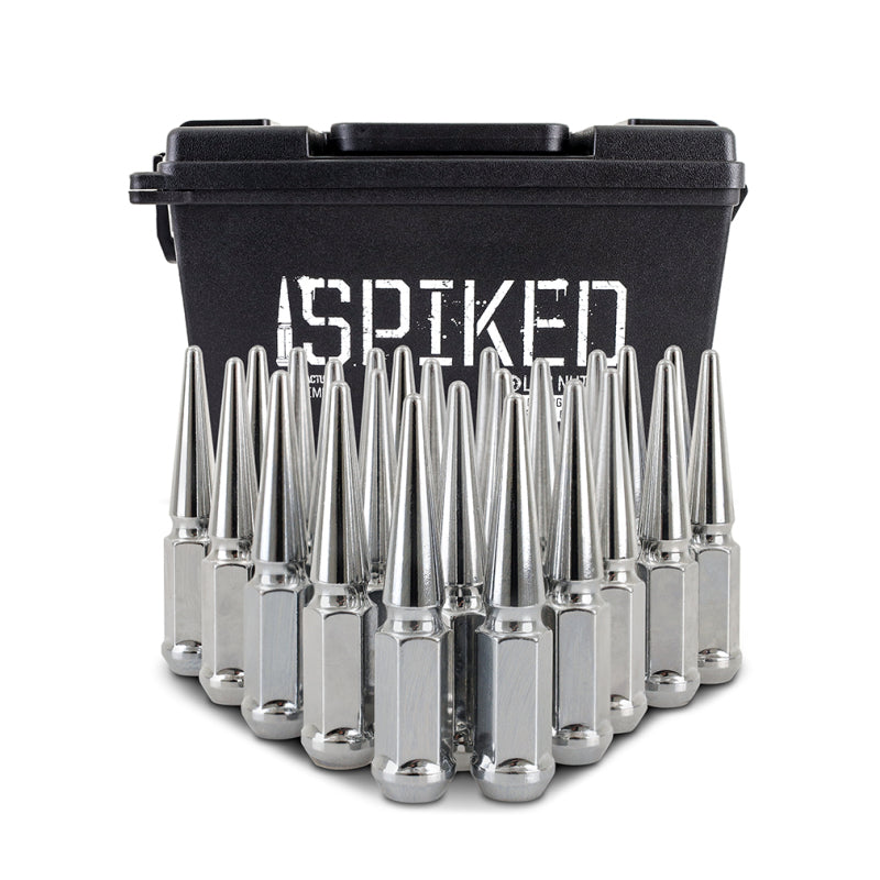 Mishimoto Mishimoto Steel Spiked Lug Nuts M14 x 1.5 24pc Set Chrome - #MMLG-SP1415-24CH
