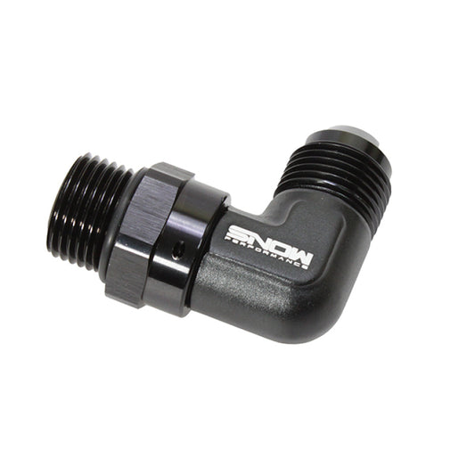Snow Performance SNF-61012 10 ORB to -12 AN 90 Degree Swivel Fitting (Black)