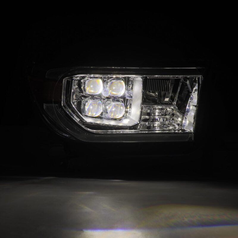 AlphaRex 880819 07-13 Toyota Tundra / 08-17 Sequoia NOVA LED Projector Headlights Chrome with Activation Light Sequential Signal + DRL