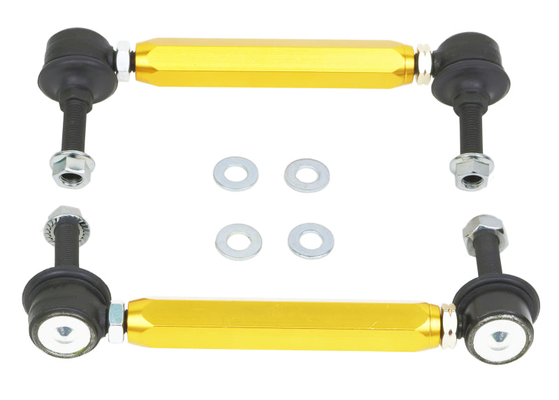 Whiteline KLC140-215 Universal Sway Bar Link Kit Heavy Duty Adjustable Ball Joint for 2000-2006 Toyota MR2 Spyder, 2022-2025 Tesla Model S