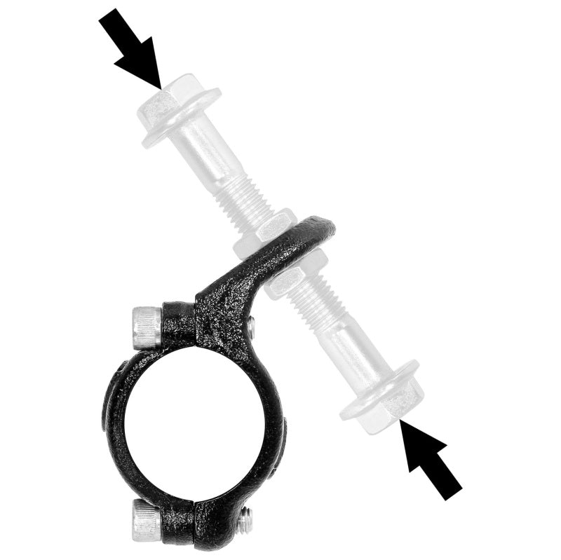 RockJock Steering Stabilizer Shock Tie Rod Bracket (Forged Chromoly)