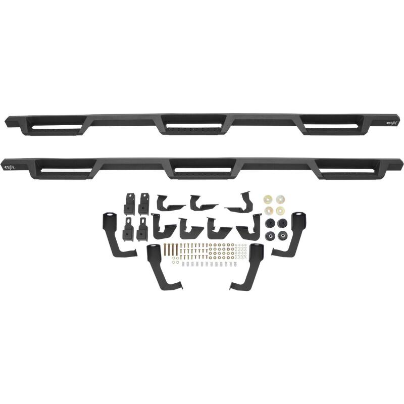 Westin 56-534585 HDX Nerf Step Bars for 2007-2019 Chevrolet Silverado / GMC Sierra Crew Cab Black