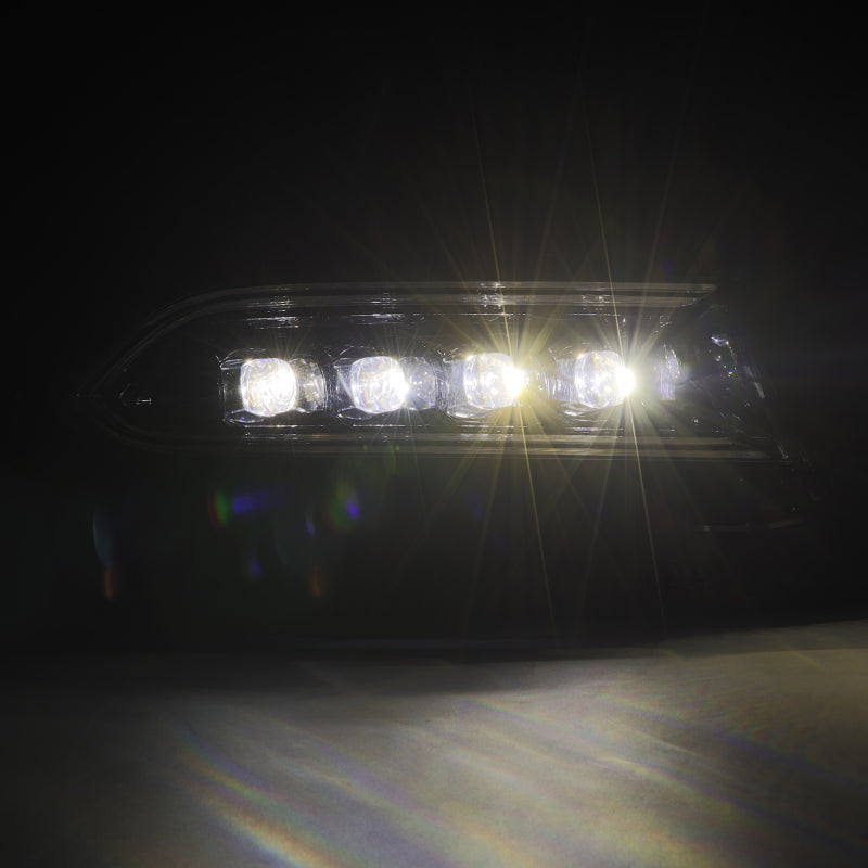 AlphaRex 880500 15-23 Dodge Charger NOVA LED Projector Headlights Alpha-Black w/Activation Light & Sequential.Signal / Switchback DRL